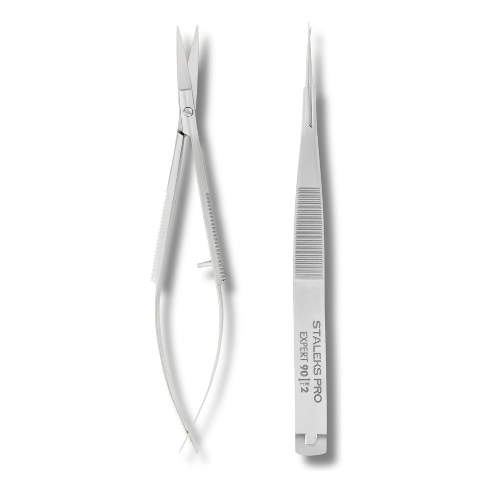 Staleks Pro Expert Professional Micro-Scissors for Eyebrow Modeling EXPERT 90 TYPE 2 1 Piece
