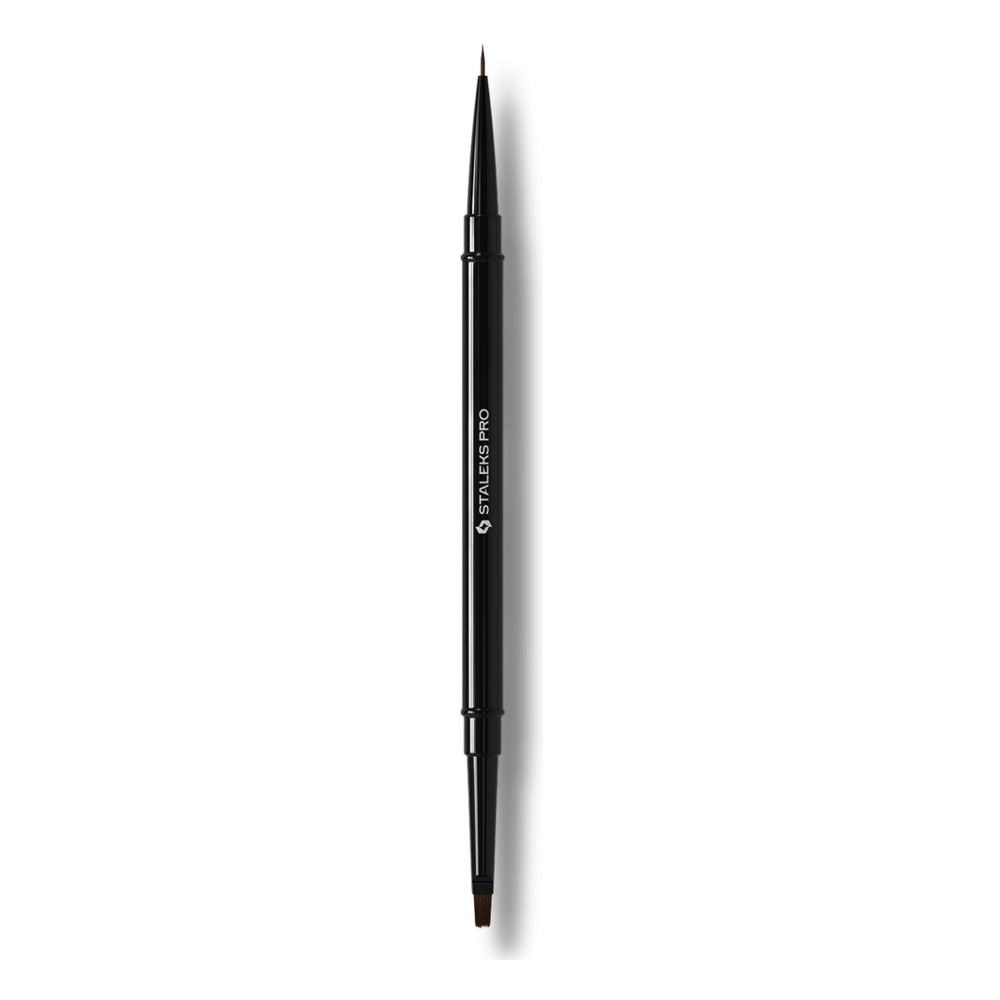 Staleks Pro Expert Double-Ended Liner Brush For Gel 7 mm With Aluminium Handle 1pc