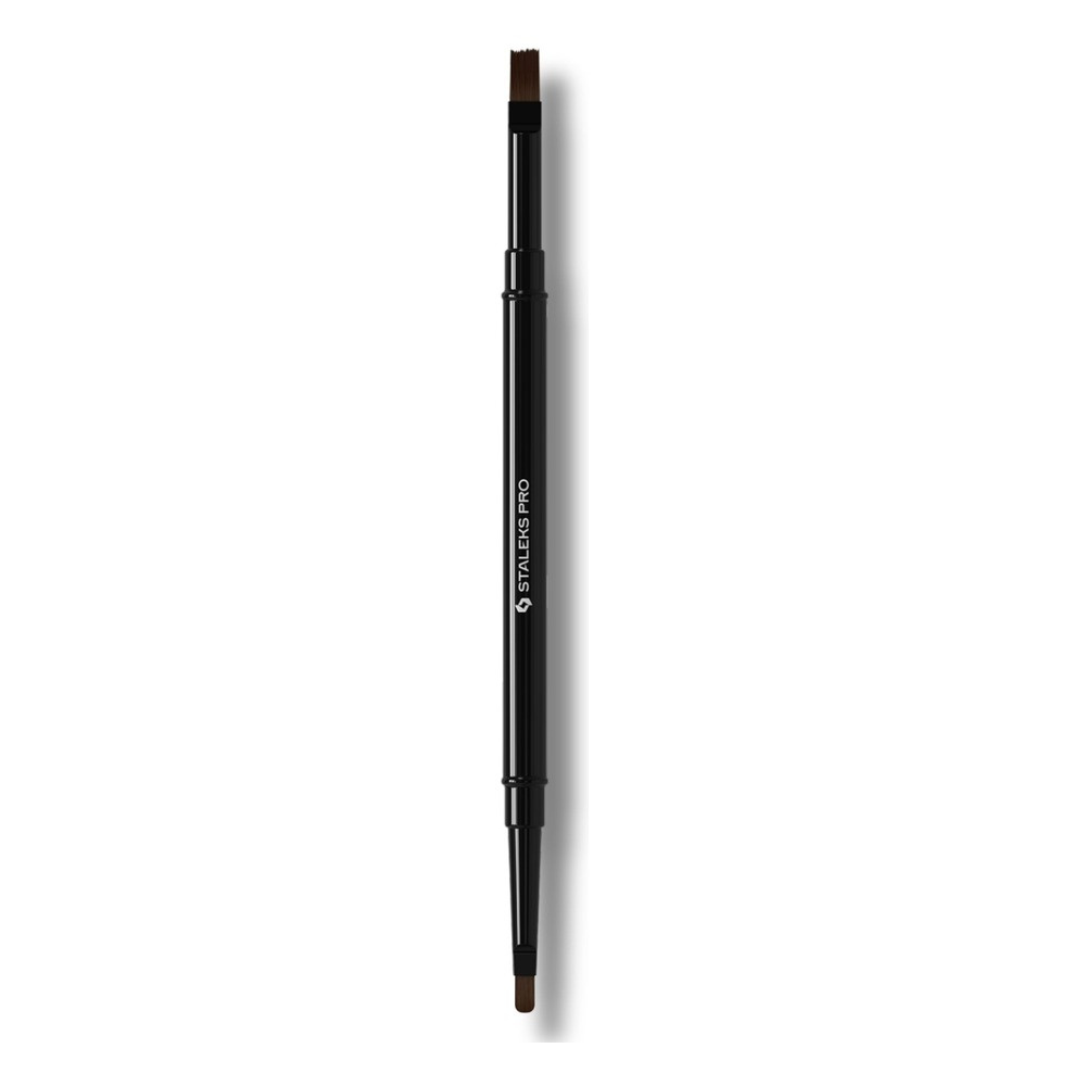 Staleks Pro Expert Double-Ended Gel Brush For Nail Modelling And Strengthening 7 mm / 10 mm