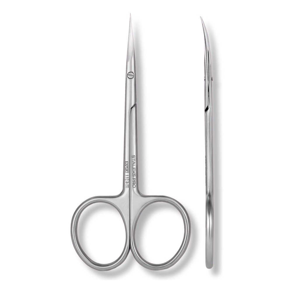 Staleks Pro Expert 11 Type 3 Left‑Handed Cuticle Scissors Professional Manicure Precision Blades SE-11/3 111 mm