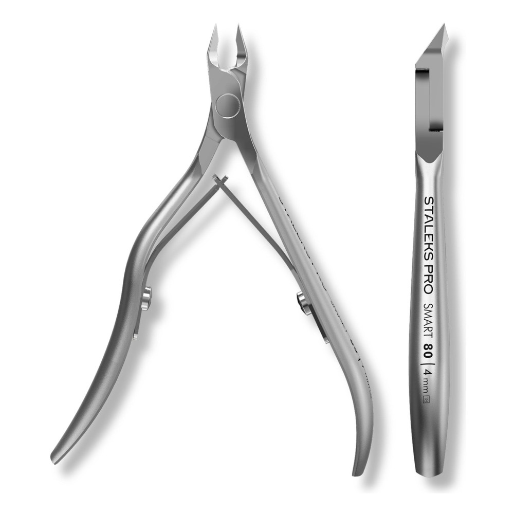 Staleks Pro Smart 80 Cuticle Nippers SMART 80 Ergonomic Stainless Steel Manicure Tool NS-80-4 4mm