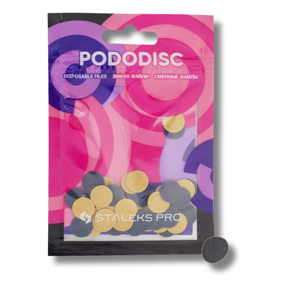 Staleks Pro Pododisc Refill Pads Disposable Pedicure Disc Files Assorted Grits XS 320 Grit PDF-10-320 50pcs