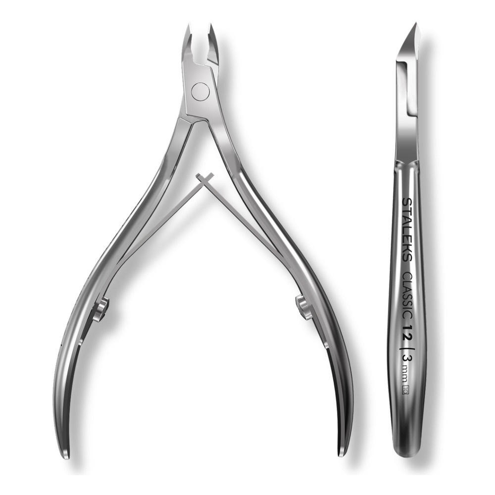 Staleks Classic Cuticle Nippers Ergonomic Spring Handles-NC-12-3 3mm