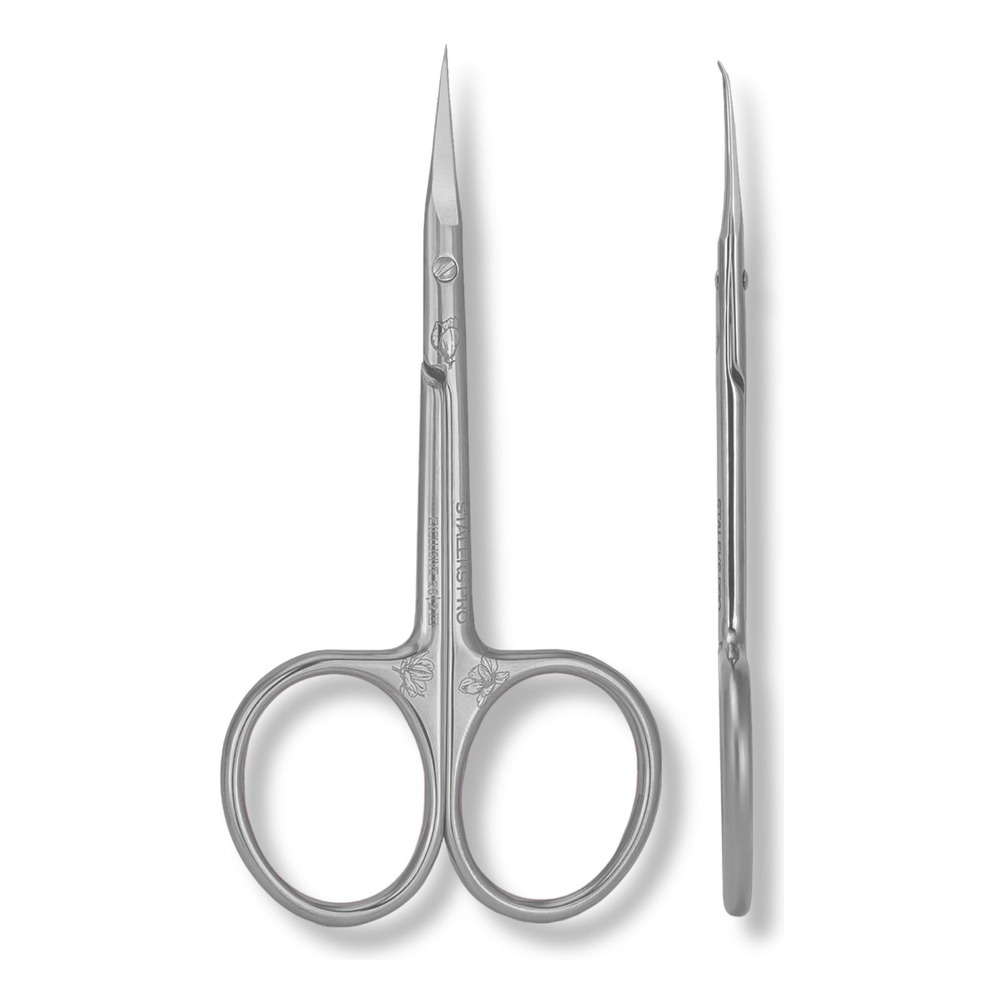Staleks PRO Exclusive 23 Type 2 Magnolia Cuticle Scissors With Hook SX-23/2m