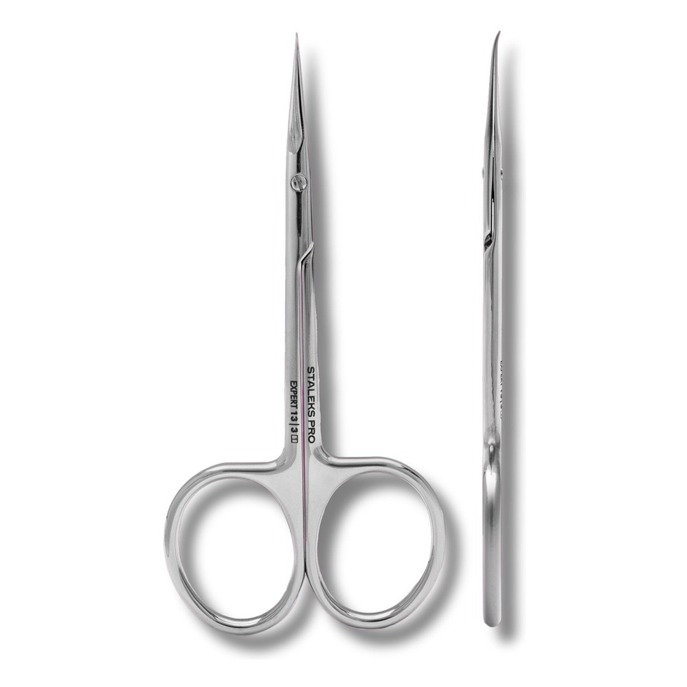 Staleks Pro Expert 13 Type 3 Left-Handed Cuticle Scissors With Hook Tip SE-13/3