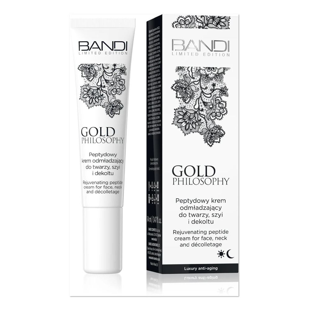 Bandi Peptide Rejuvenating Cream for Face Neck and Decolletage for Day and Night 14ml