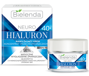 Bielenda Neuro Hialuron Moisturizing Anti Wrinkle Cream 40+ Day and Night 50ml