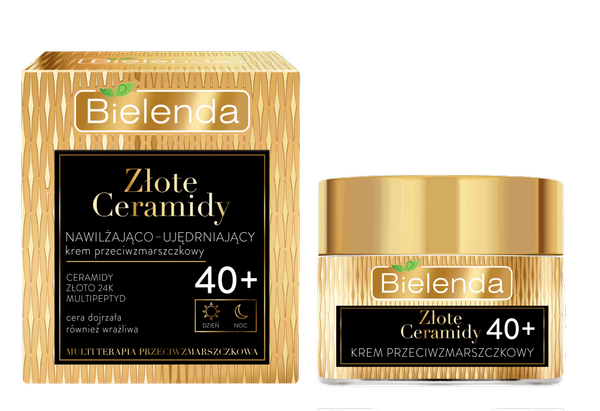 Bielenda Golden Ceramides Moisturizing Firming Day and Night Cream Anti Wrinkle 40+ 50ml
