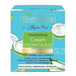 Bielenda Hydra Care Moisturizing Face Cream Coconut & Aloe Combination Skin 50ml