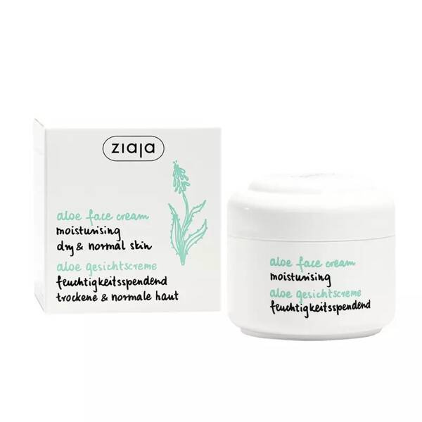 Ziaja Aloe Moisturizing Face Cream for Dry Skin Vegan 50ml