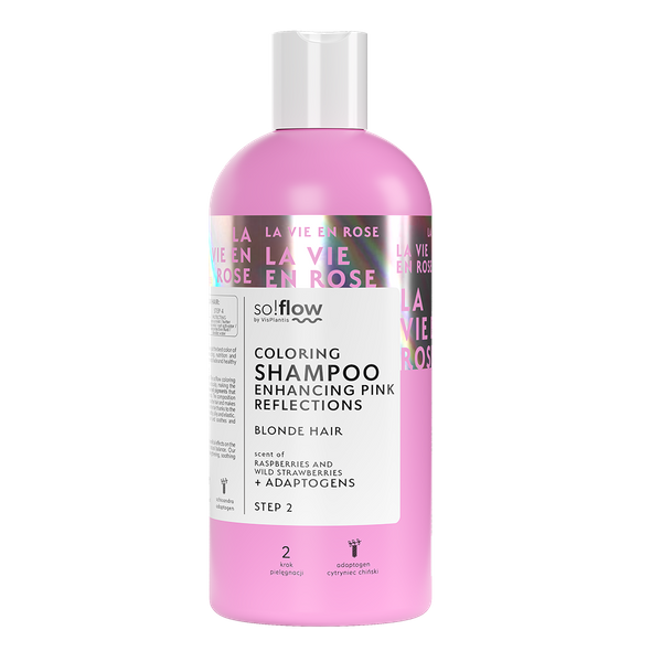 So!Flow Coloring Shampoo with Pink Reflections for Blonde Hair 300ml