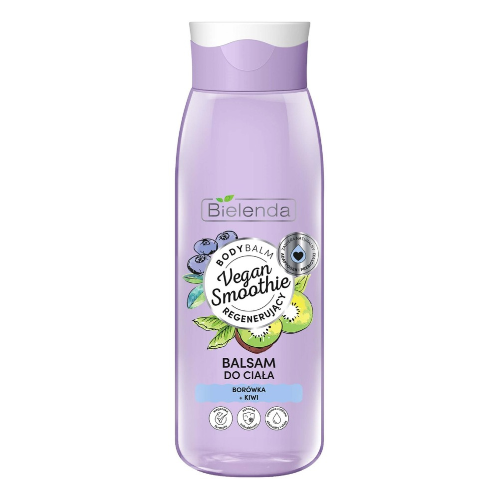 Bielenda Vegan Smoothie Regenerating Body Lotion Blueberry and Kiwi 400ml