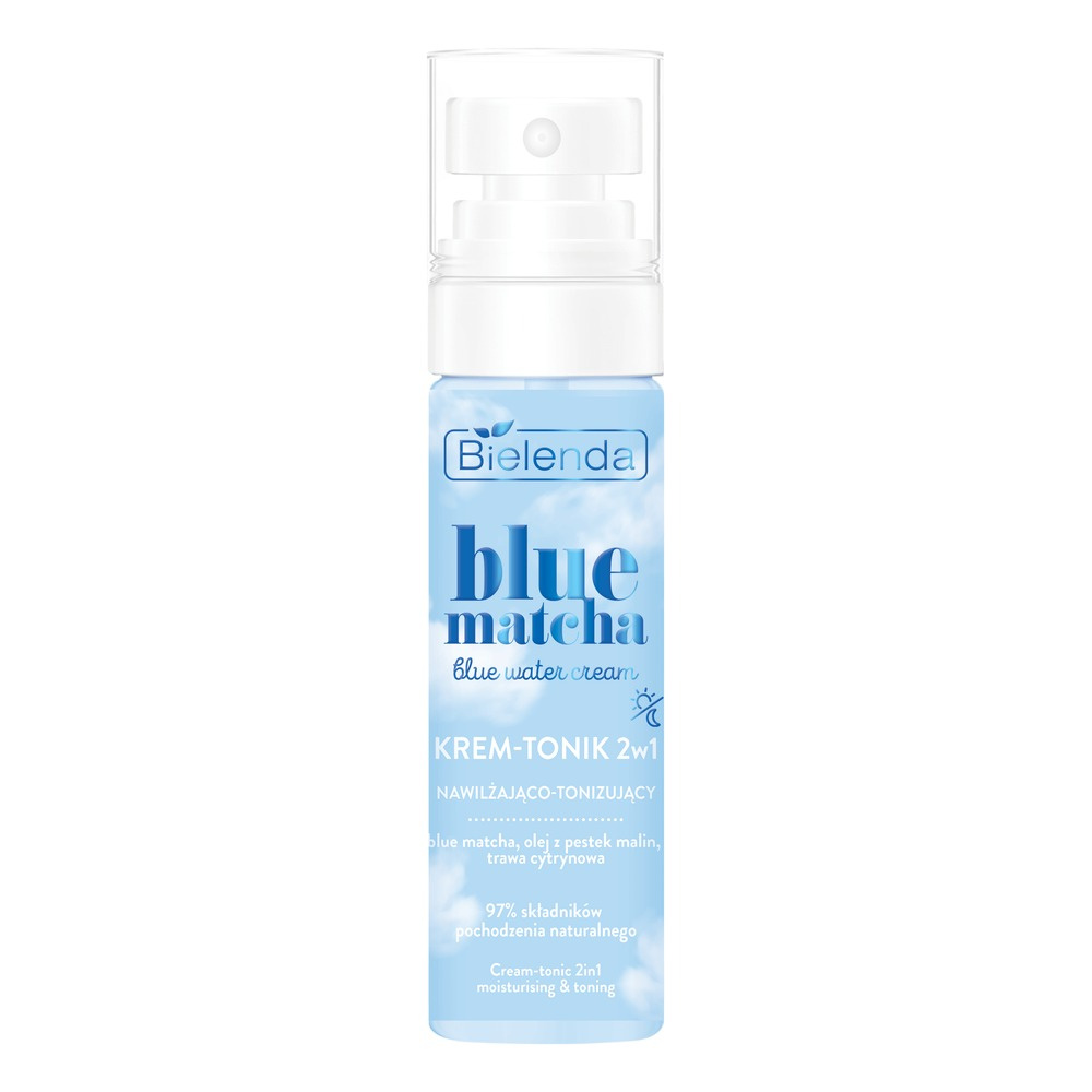 Bielenda Blue Matcha Water Cream Moisturizing and Toning for All Skin Types 75ml
