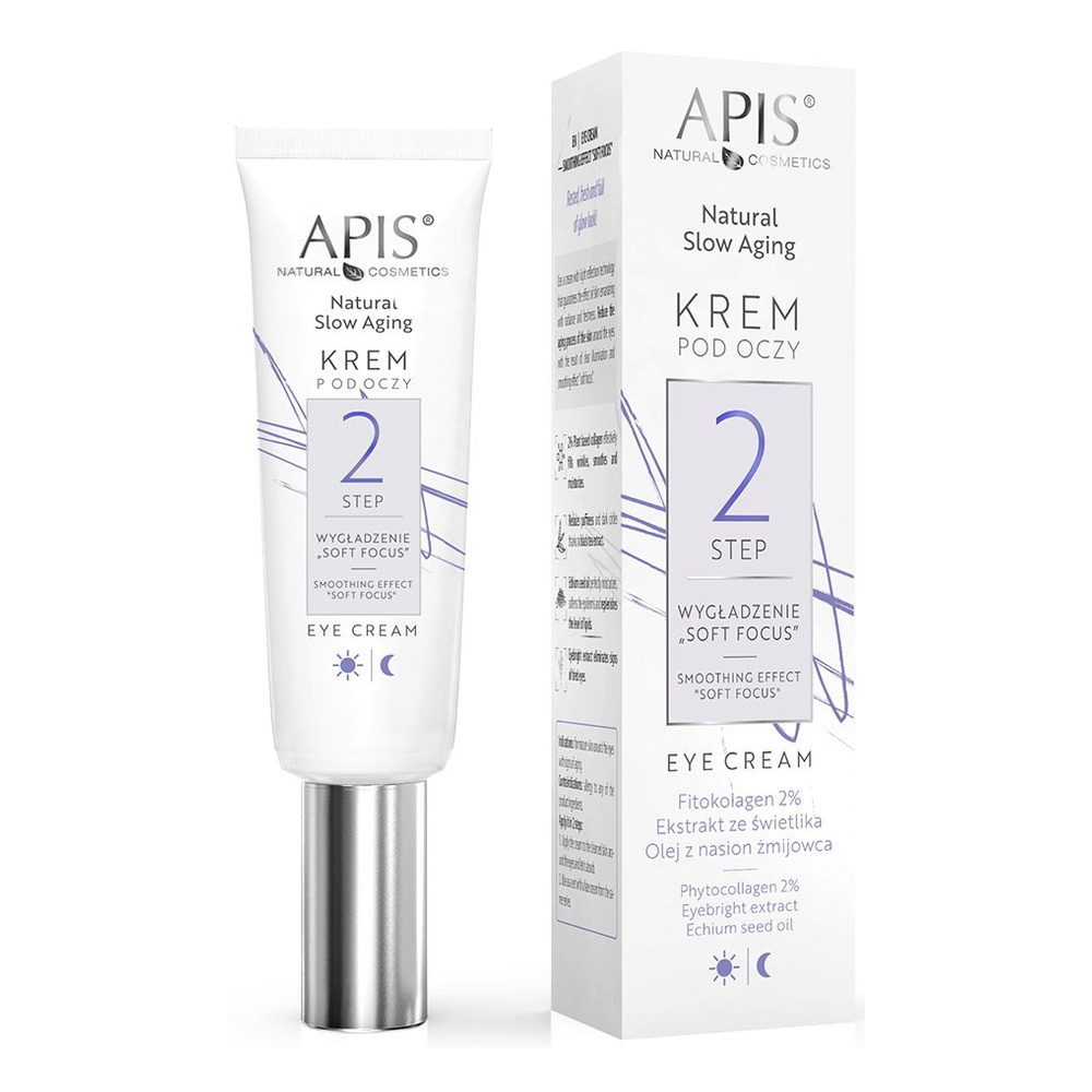 Apis Natural Slow Aging Step 2 Soft Focus Smoothing Eye Cream for Mature Skin 15ml