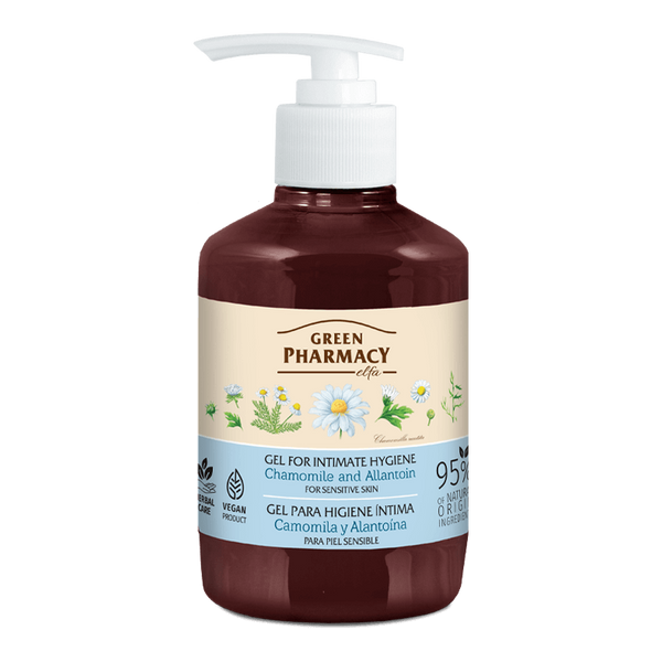 Green Pharmacy Gel for Intimate Hygiene Medical Chamomile and Allantoin for Sensitive Skin 370ml