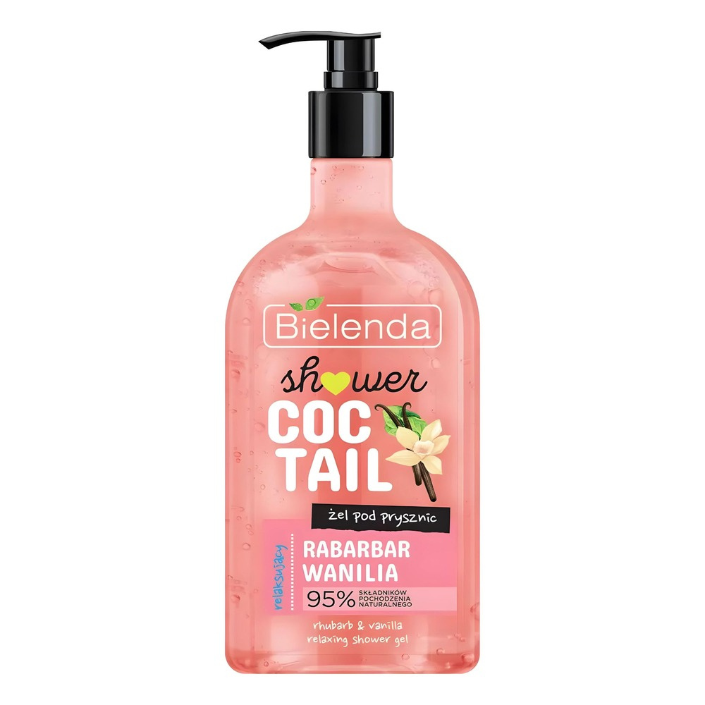 Bielenda Shower Coctail Relaxing Shower Gel Rhubarb and Vanilla 400ml