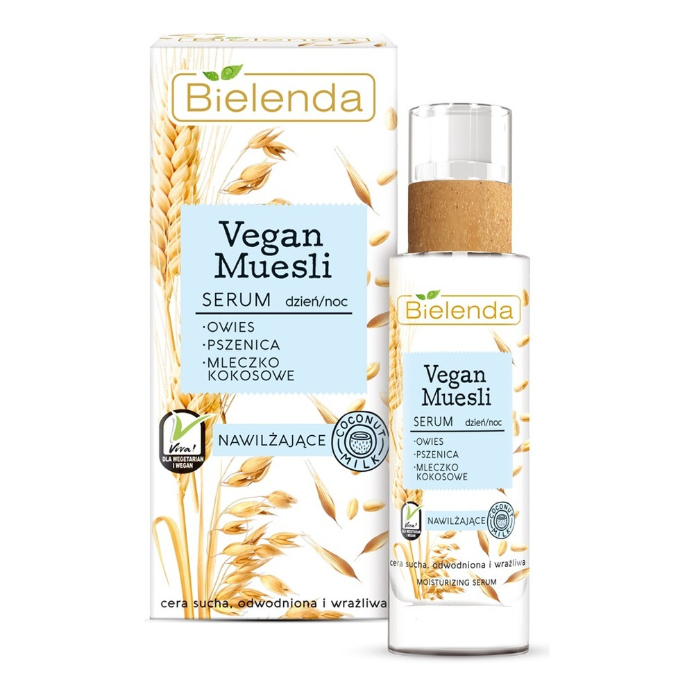 BIELENDA VEGAN MUESLI - moisturising serum - WHEAT + OATS + COCONUT MILK
