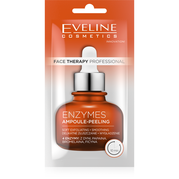 Eveline Face Therapy Professional Ampoule-Peeling Gel Enzymatic Peeling for All Skin Types 8ml