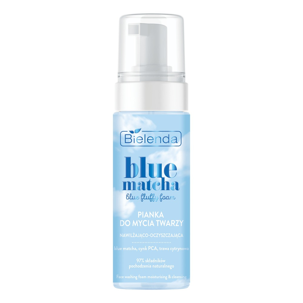 Bielenda Blue Matcha Fluffy Foam Moisturizing and Cleansing for Face 150ml