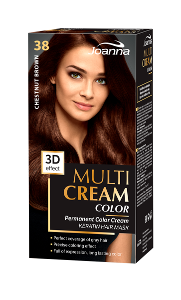 JOANNA MULTI Cream Color 3d Effect, Hair Dye /38/ Chestnut Brown | Hair  Cosmetics \ Colouring SPECIAL OFFER | Online Shop Taniekosmetyki.co.uk