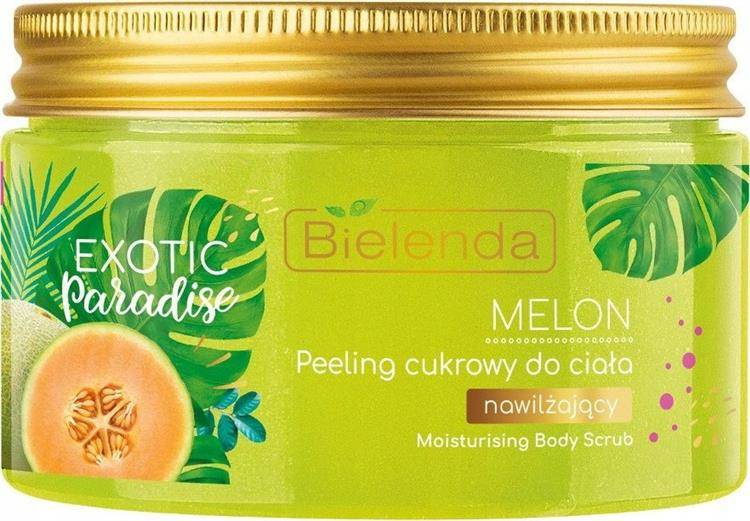 Organic Shop Body Scrub Collagen Boost Melon Care 250 Ml - Mit Sheabutter, Bio-Melone, Vegan, COSMOS Zertifiziert