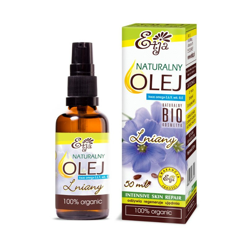 ETJA BIO linseed Oil 50ml Skin care \ Face \ Oils and serums Skin care \ Body \ Oils and mists