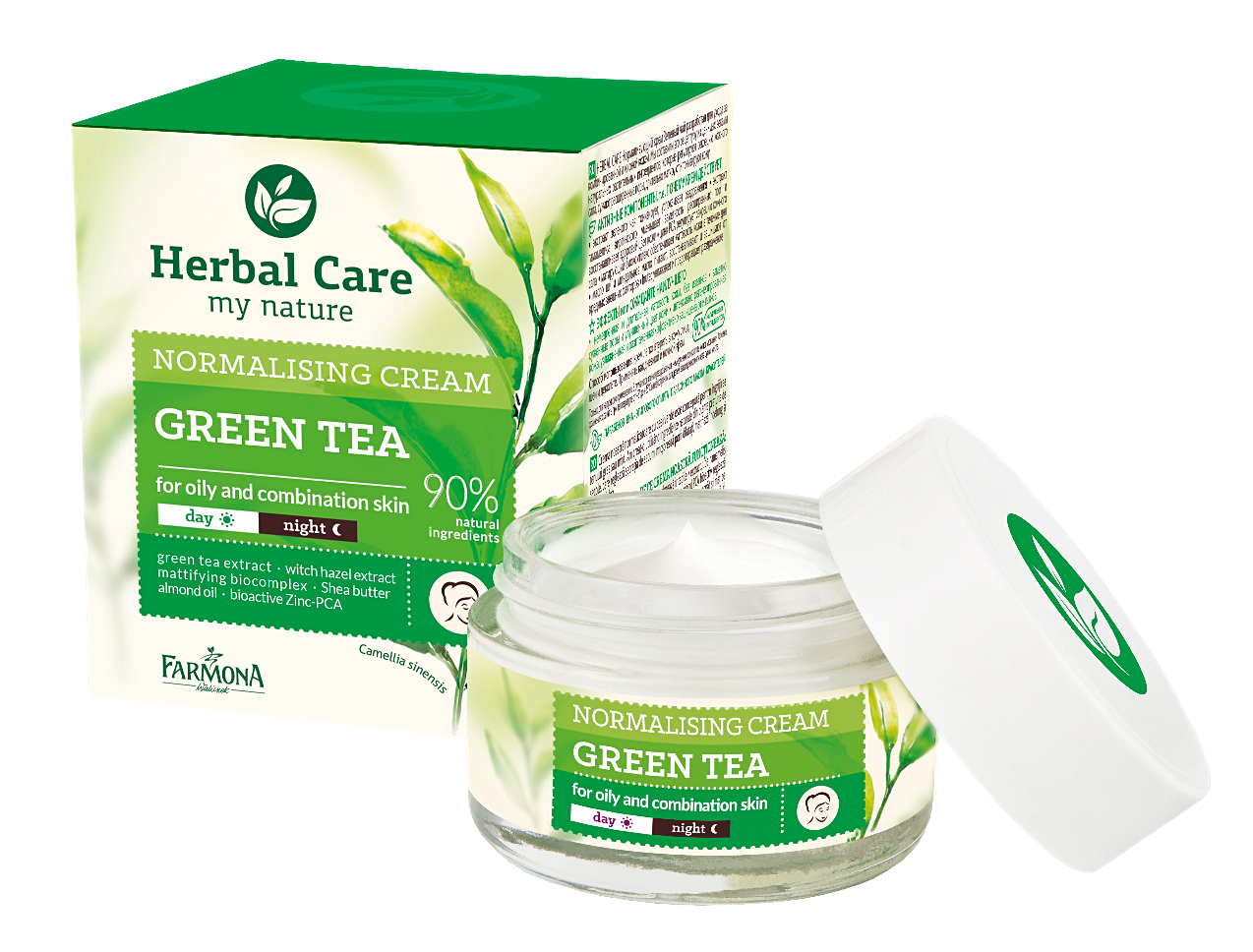 Farmona Herbal Care Normalizing Cream Green Tea for Mixed and Oily Skin ...