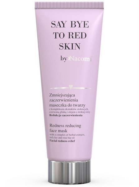 red reducing face mask