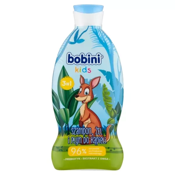 BOBINI Szampon, ŻEL pod prysznic i płyn do kąpieli 330ml Kangurek