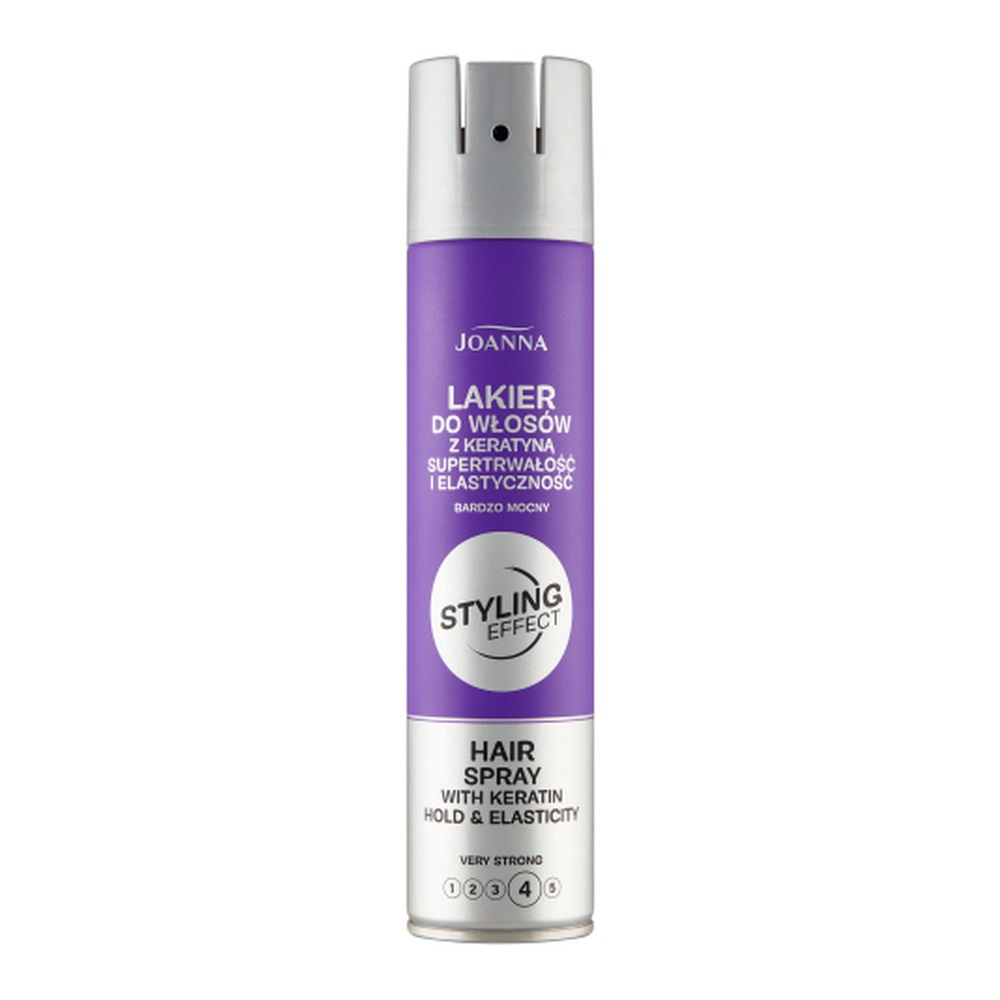 Joanna Styling Effect Lakier do Włosów z Keratyną Bardzo Mocny 250ml