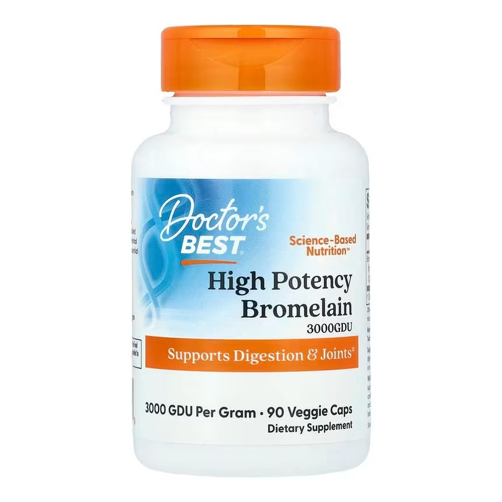 Doctor's Best Bromelaina High Potency, 3000 GDU Kapsułki 90 kapsułek