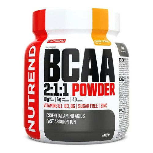 Nutrend BCAA 2:1:1 Powder Mango Sorbet na Wydajność i Regenerację 400g