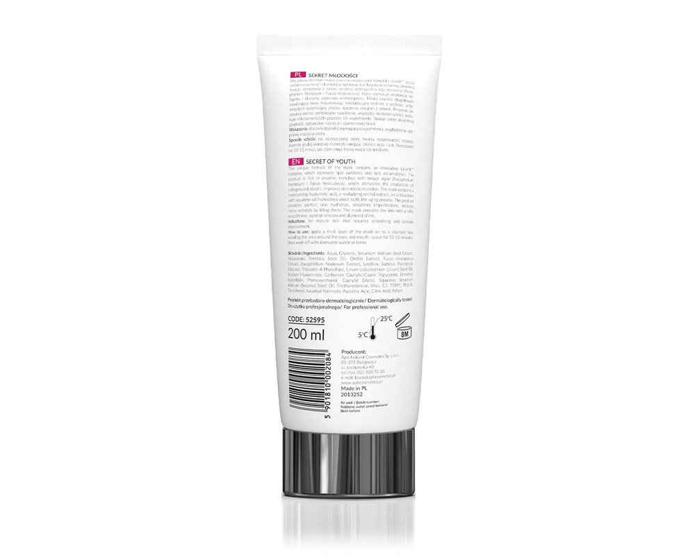 Apis Professional Secret of Youth Maska Intensywnie Wypełniająca i Napinająca z Formułą Linefillï 200ml