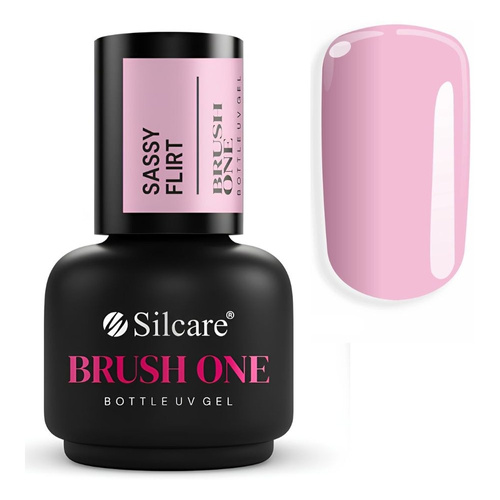 Silcare Brush One Bottle Gel żel budujący do paznokci Sassy Flirt 15g