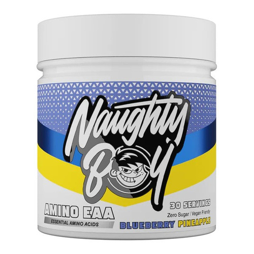 Naughty Boy Amino EAA EAA Amino Acids Powder Blueberry Pineapple Flavour For Recovery and Endurance 345g