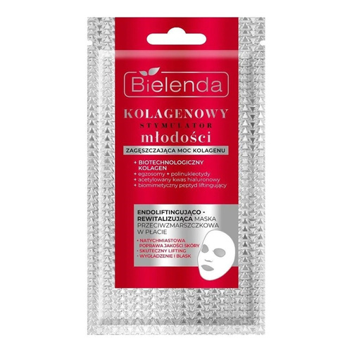 Bielenda Collagen Youth Stimulator Endolifting - Revitalizing Anti-wrinkle Face Mask in Sheet 1 Piece