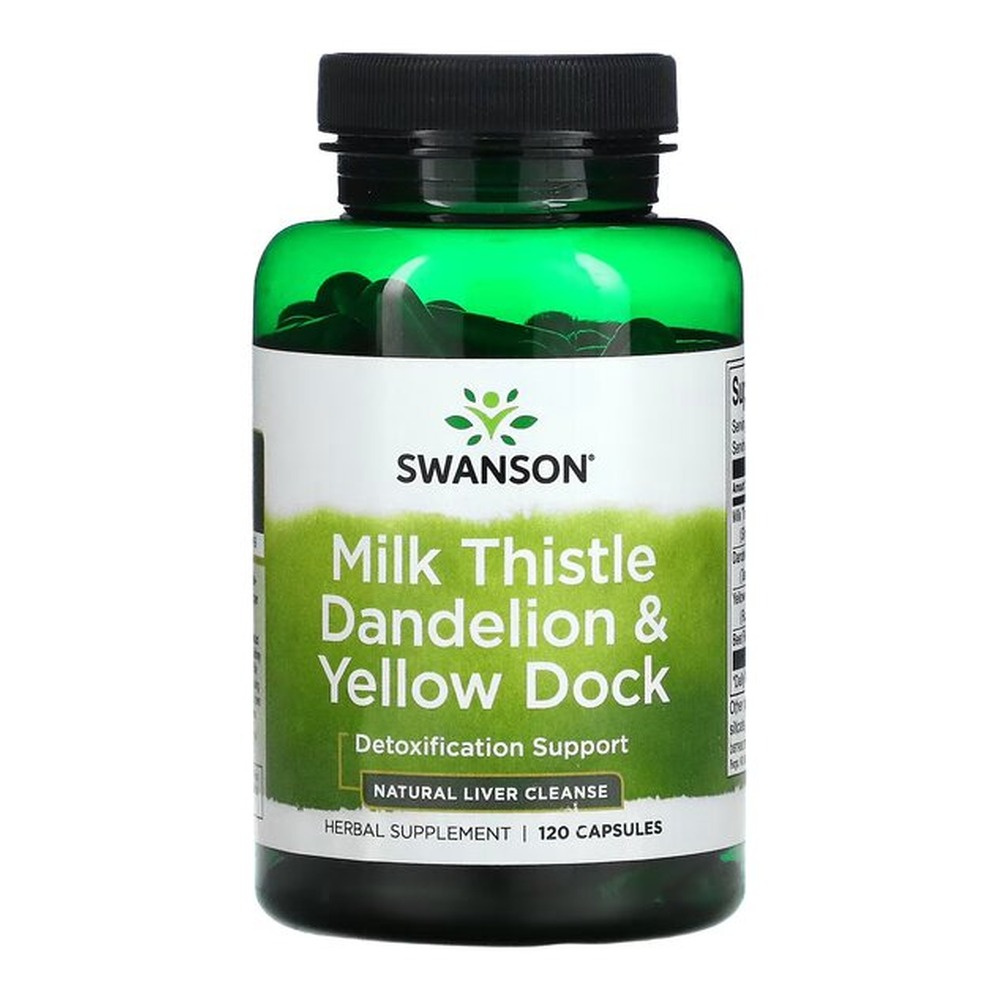 Swanson Milk Thistle Dandelion & Yellow Dock 120 Capsules
