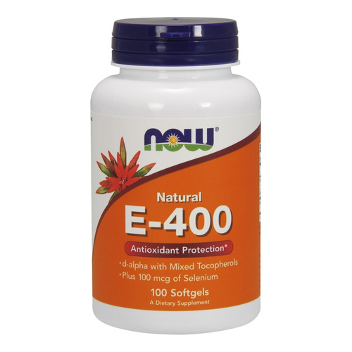 Now Foods Vitamin E 400iu & Selenium Supports Immune System 100 Softgels