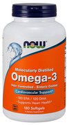 Now Foods Omega-3 Enteric Coated 180 Softgels