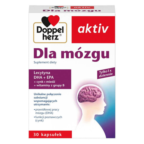 Doppelherz Aktiv dla Mózgu Wsparcie Pamięci 30 Kapsułek