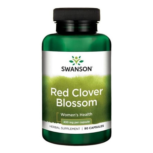 Swanson Red Clover Blossom 430mg Czerwona Koniczyna 90 Kapsułek