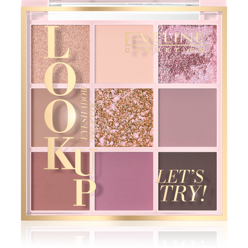 Eveline Look Up Palette of 9 Eyeshadows Let's Try Vegan 10.8g
