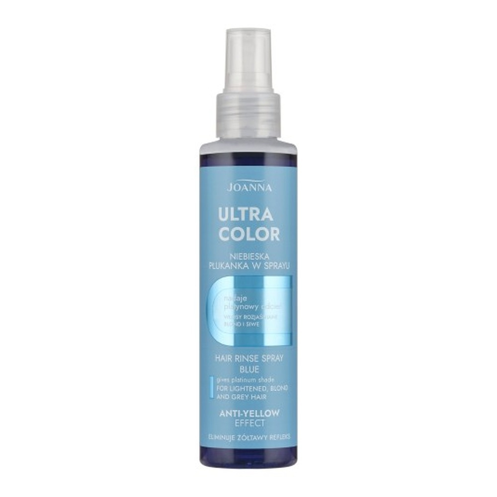 Joanna Ultra Color Płukanka w Sprayu Niebieska dla Włosów Siwych Blond i Rozjaśnionych 150ml