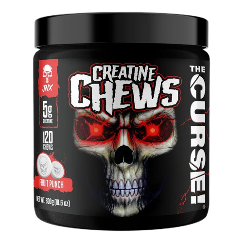 JNX Sports The Curse! Kreatyna do Żucia Punch Owocowy 120 tabletek do żucia