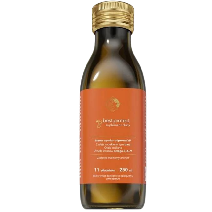 MyBestProtect Oleje Roślinne na Odporność Malinowy Aromat 250ml