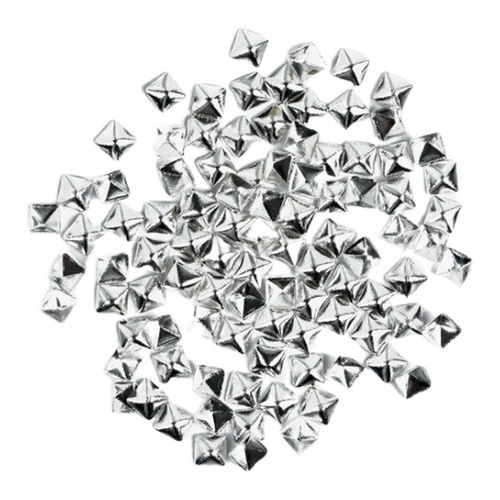 Semilac 773 Nail Decoration Silver Big Squares 100pcs