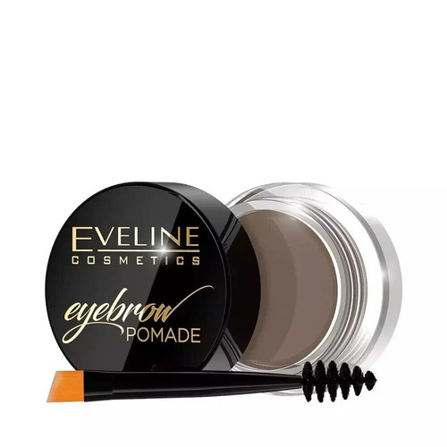 Eveline Eyebrow Pomade Long Lasting Waterproof Creamy Formula No. 01 Dark Brown 12ml