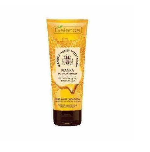 BIELENDA MANUKA HONEY NUTRI ELIXIR Cleansing and MOISTURISING face foam 175g