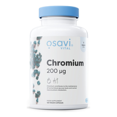 Osavi Chromium 200mcg for Normal Blood Sugar and Metabolism 120 Vegan Caps