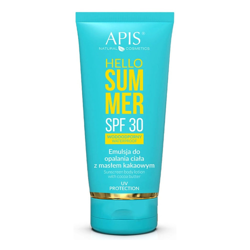 Apis Hello Summer SPF 30 Waterproof Sunscreen Body Lotion with Cocoa Butter for All Skin Types 200ml